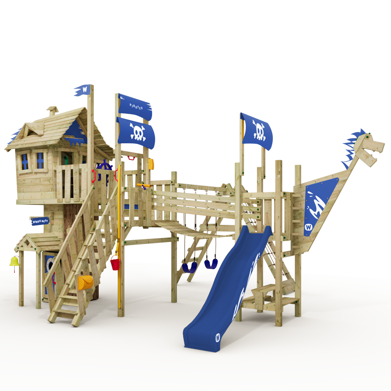 Parco giochi Wickey Prime Neverland Gold Edition, senza scivolo a spirale