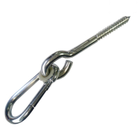 Gancio altalena con filettatura legno Grigio 620949