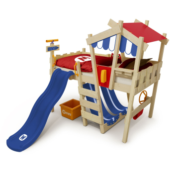Letto a soppalco Wickey CrAzY Hutty con scivolo  630561_k