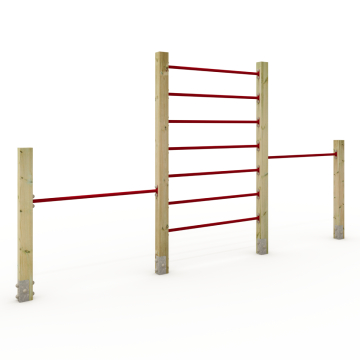 Scala per l'arrampicata con barra ginnica doppia Wickey PRO Tumble 419PX  100723