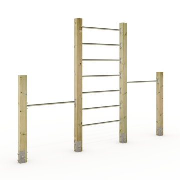 Scala per l'arrampicata con barra ginnica doppia Wickey PRO Tumble 429PX  100730