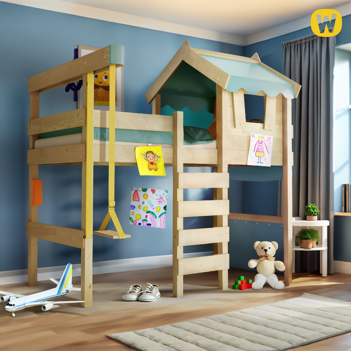 Letto a soppalco Wickey CrAzY Jelly 630784_k