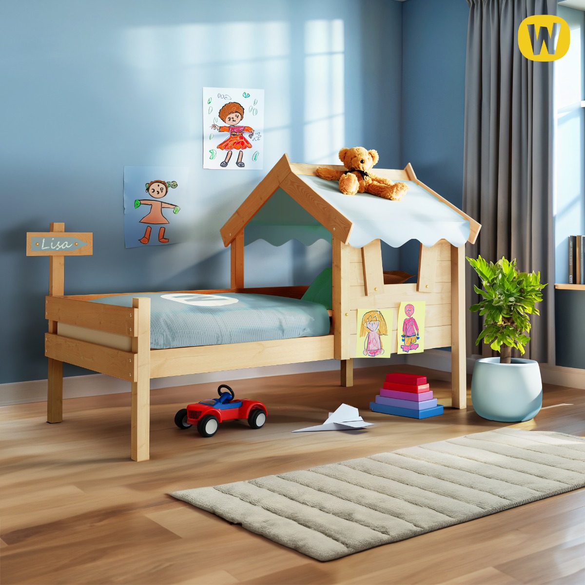 Letto singolo per bambini Wickey CrAzY Sharky 630753_k