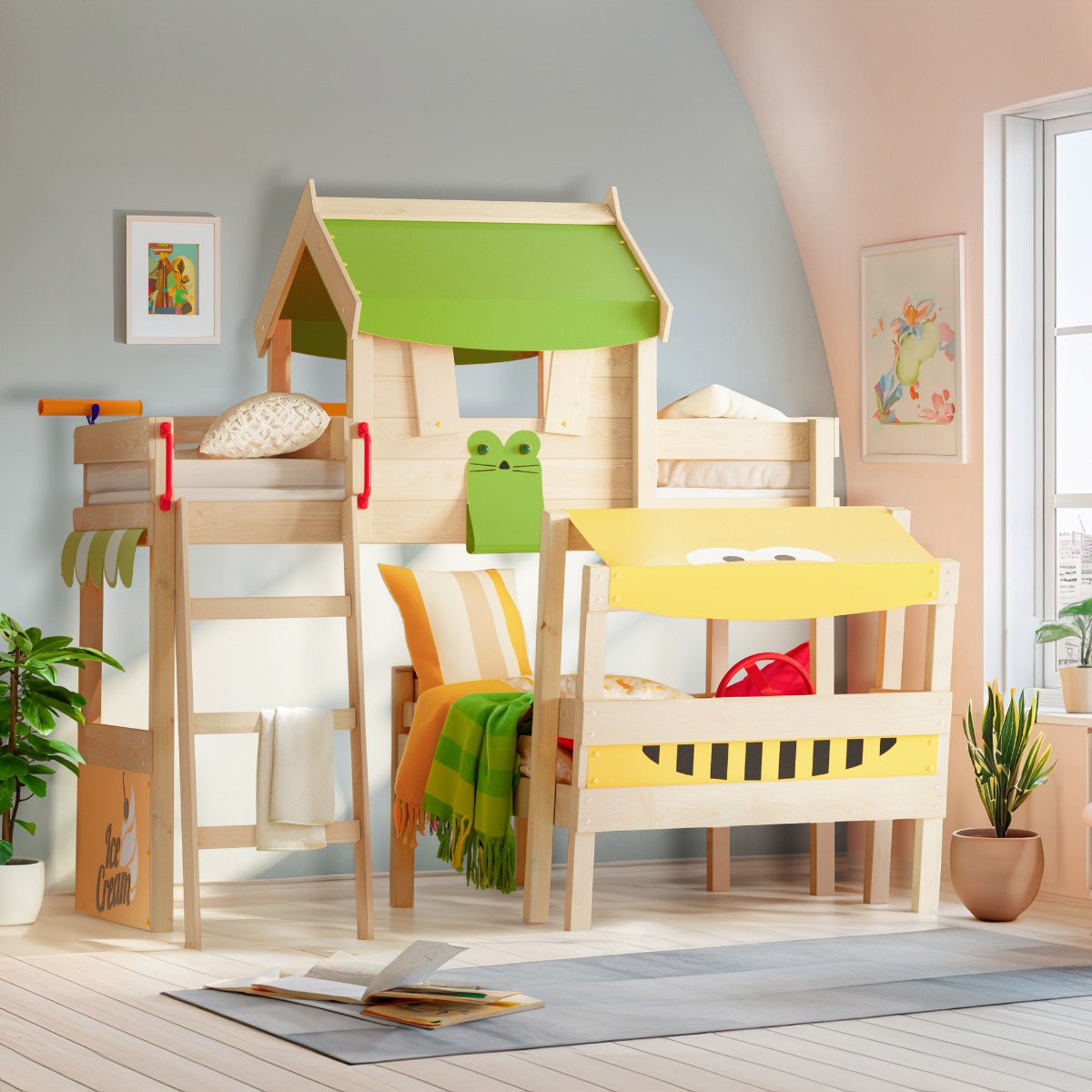 Letto a castello Wickey CrAzY Trunky 630731_k