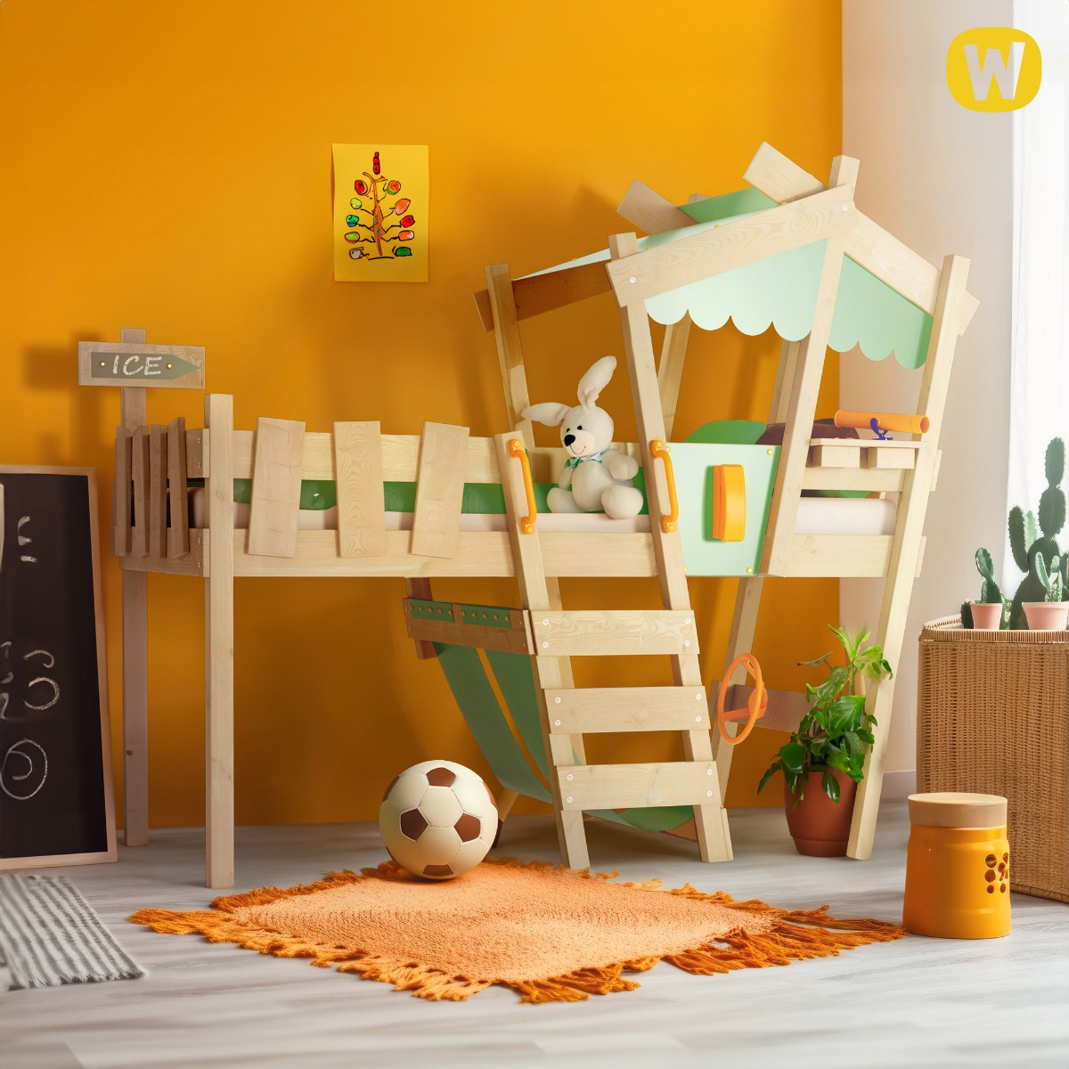 Letto a soppalco Wickey CrAzY Hutty 630550_k