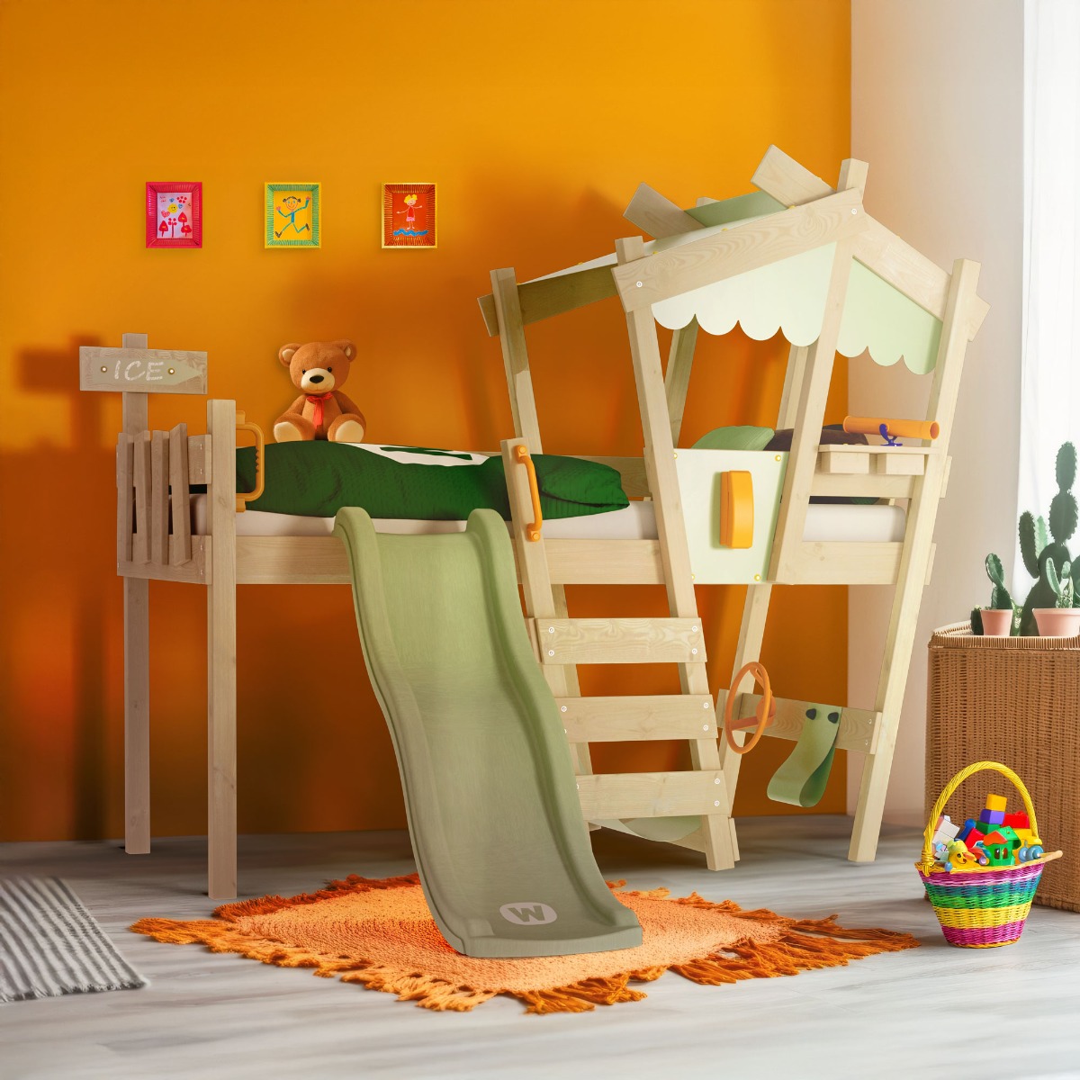 Letto a soppalco Wickey CrAzY Snuggy con scivolo 834935_k