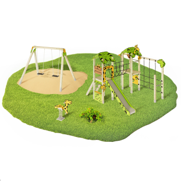 Parco giochi completo per aree pubbliche Wickey PRO MAGIC Quest+  1005002
