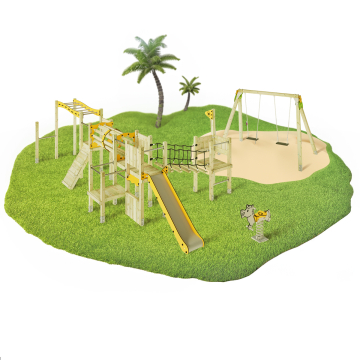 Parco giochi completo per aree pubbliche Wickey PRO MAGIC Catch  1005007