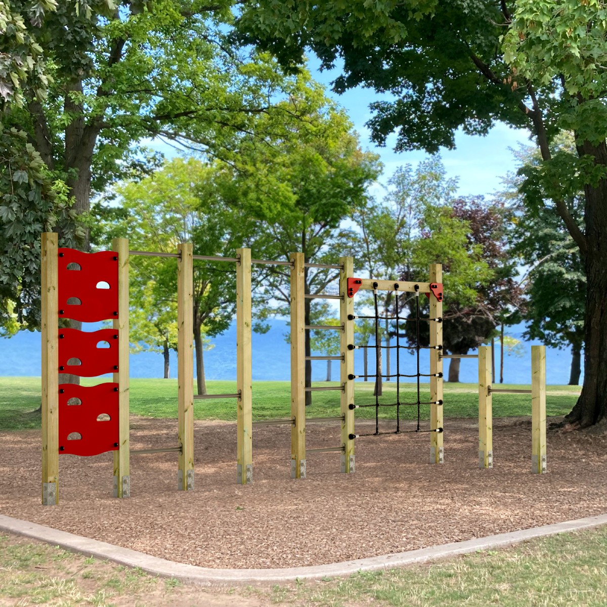 Parkour per il parco giochi Wickey PRO Fit Striker  100962_k
